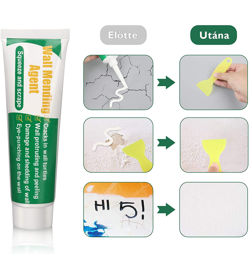 2db NanoFix™️ Vízálló Faljavító + Ajándék Spatula